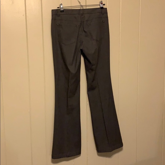 THEORY GREY BOOT CUT PANT, COTTON! SZ 4/31 INSEAM - Picture 3 of 8